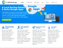 Tablet Screenshot of cubebackup.com
